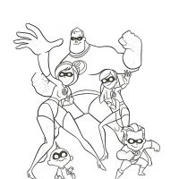 Desenhos para colorir Os Incriveis
