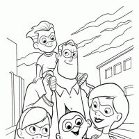 Desenhos para colorir Os Incriveis