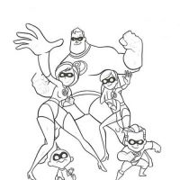 Desenhos para colorir Os Incriveis