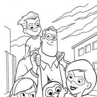 Desenhos para colorir Os Incriveis