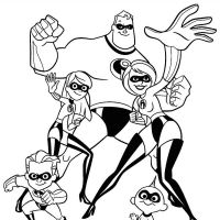 Desenhos para colorir Os Incriveis