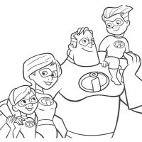 Desenhos para colorir Os Incriveis