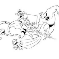 Desenhos para colorir Os Incriveis