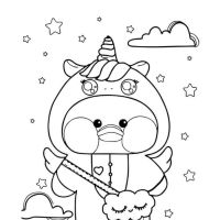 Desenhos para colorir Paper Duck