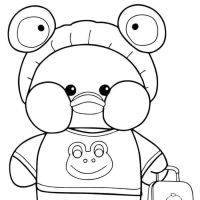 Desenhos para colorir Paper Duck