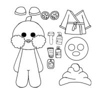 Desenhos para colorir Paper Duck