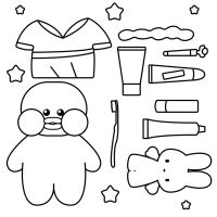 Desenhos para colorir Paper Duck