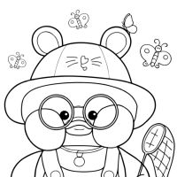 Desenhos para colorir Paper Duck