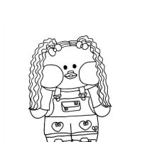 Desenhos para colorir Paper Duck