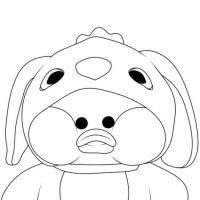 Desenhos para colorir Paper Duck