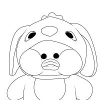 Desenhos para colorir Paper Duck