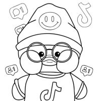 Desenhos para colorir Paper Duck