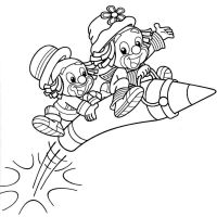 Desenhos para colorir Patati Patatá