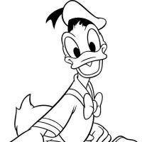 Desenhos para colorir Pato Donald