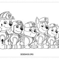 Desenhos para colorir Patrulha Canina