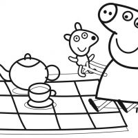 Desenhos para colorir Peppa Pig