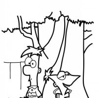 Desenhos para colorir Phineas e Ferb