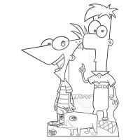 Desenhos para colorir Phineas e Ferb