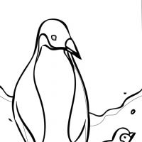 Desenhos para colorir Pinguins