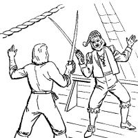 Desenhos para colorir Piratas