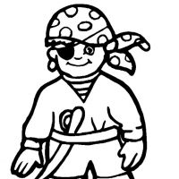 Desenhos para colorir Piratas