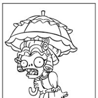 Desenhos para colorir Plantas vs Zombies