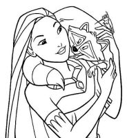 Desenhos para colorir Pocahontas