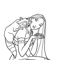 Desenhos para colorir Pocahontas