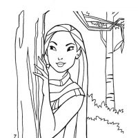 Desenhos para colorir Pocahontas