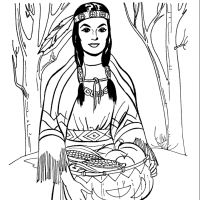 Desenhos para colorir Pocahontas