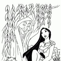 Desenhos para colorir Pocahontas