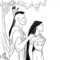 Desenhos para colorir Pocahontas