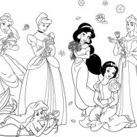 Desenhos para colorir Princesas