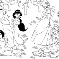 Desenhos para colorir Princesas