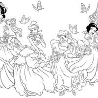 Desenhos para colorir Princesas