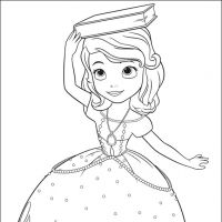 Desenhos para colorir Princesinha Sofia
