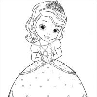 Desenhos para colorir Princesinha Sofia