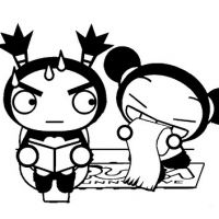 Desenhos para colorir Pucca e Garu