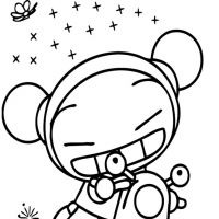Desenhos para colorir Pucca e Garu
