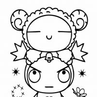 Desenhos para colorir Pucca e Garu