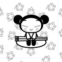 Desenhos para colorir Pucca e Garu