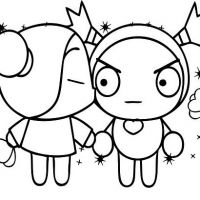Desenhos para colorir Pucca e Garu