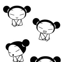 Desenhos para colorir Pucca e Garu