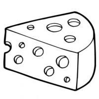 Desenhos para colorir Queijos