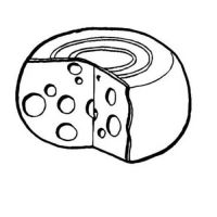 Desenhos para colorir Queijos
