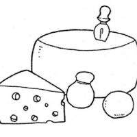 Desenhos para colorir Queijos