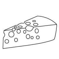 Desenhos para colorir Queijos