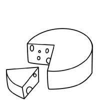 Desenhos para colorir Queijos