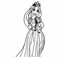 Desenhos para colorir Rapunzel