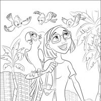 Desenhos para colorir Rio - Filme